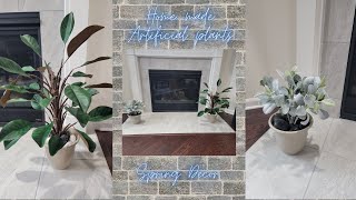 How to make artificial  plant which looks real I DIY making Faux magnolia & Lambs Ear plant