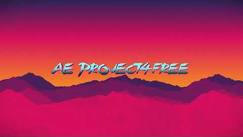 Retro Style Title Intro in After Effects FREE - No Plugins