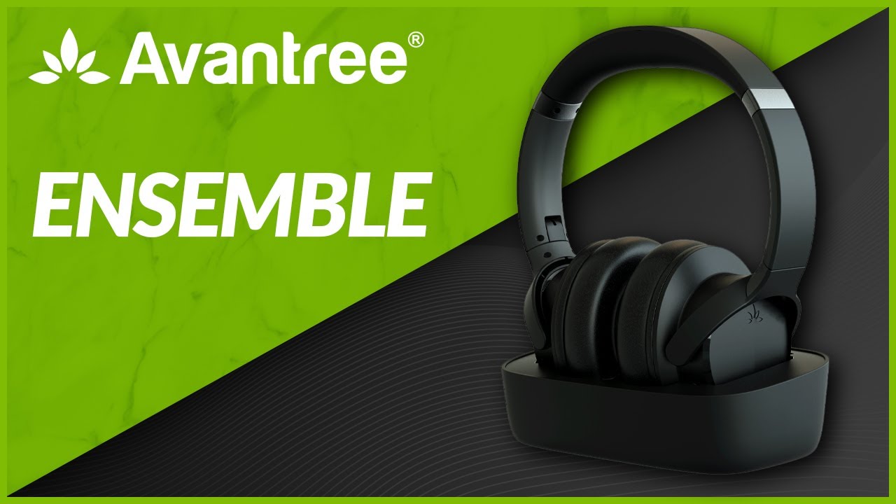Bluetooth 5.0 Wireless TV Headphones Set with Transmitter Charging Dock - Avantree  Ensemble - YouTube