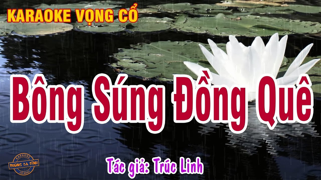 bông súng đồng quê New Bông súng đồng quê | Karaoke vọng cổ | dây đào.