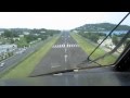 Cockpit view of a difficult approach and landing!