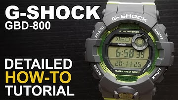 Gshock GBD-800 - Detailed How-To Tutorial on module 3464