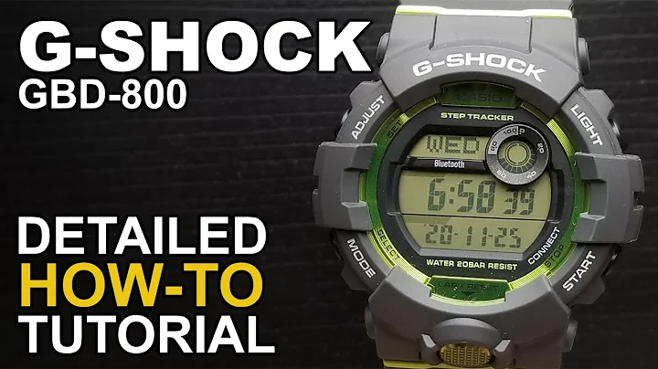 Gshock GBD-800 - Detailed How-To Tutorial on module 3464