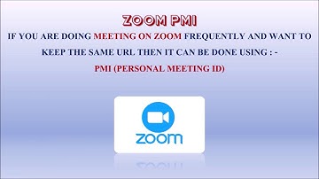 PMI (Personal Meeting ID) in ZOOM| How to setup the PMI in ZOOM?