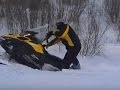 Snowmobile Riding in Deep Snow 2016 Trail Riding Compilation