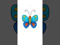 Draw a Cute Butterfly with the Letter B #kidsdrawing #shorts