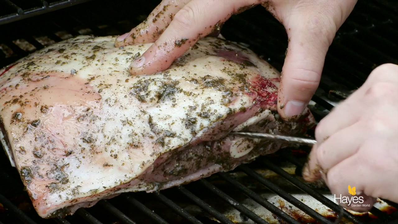 Shoulder of Lamb with Mint Sauce cooked by Richard Holden on the Traeger Wood Pellet Pro 22
