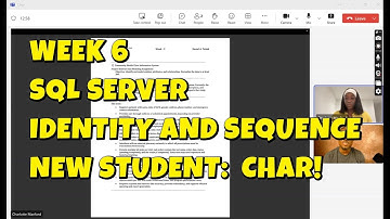 🎓Watch My Student Break Down SQL Server Sequence vs Identity | Week 6 Presentation