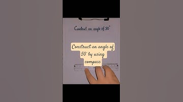 How  to make an angle of 50° by using compass #shorts #edits #geometry #maths #ytshorts #growth