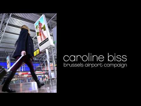 Caroline Biss - DOOH campaign at Brussels Airport | JCDecaux Belgium