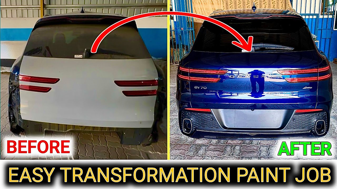 Luxury Car Painting Process | From Prep to Gloss Finish | Premium car ko paint kaise karte hai