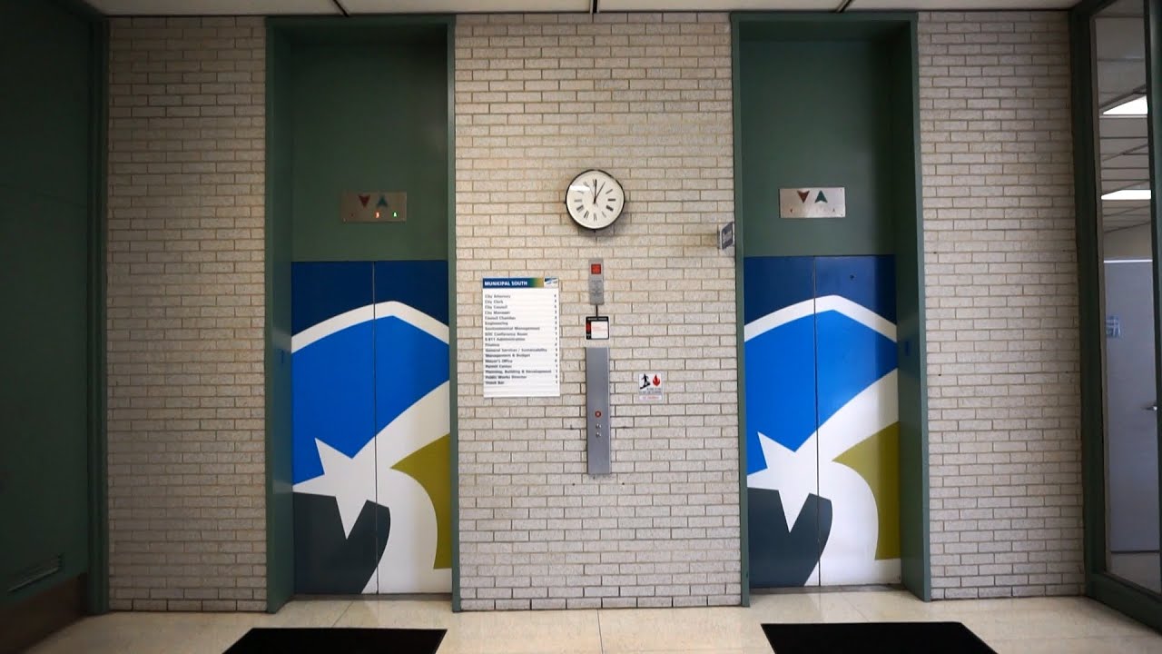 Two 1970 Dominion traction elevators @ Roanoke Municipal Building (South), Roanoke, VA