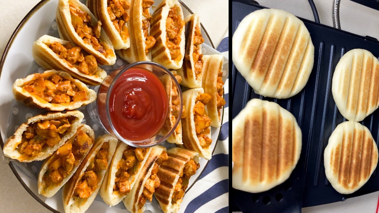 فطائر الشوايه هشه مقرمشه بالدجاج/بدون فرد سريعة ولذيذة/Quick pie with grill