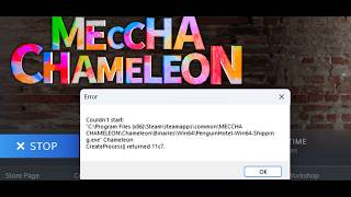 Fix MECCHA CHAMELEON Error Couldn't Start CreateProcess()Returned 11c7 PenguinHotel-Win64-Shipping