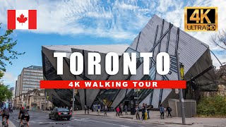 TORONTO, Canada 4K Walking Tour 🌷 Spring Walk  through Downtown Toronto | 4K HDR 60fps