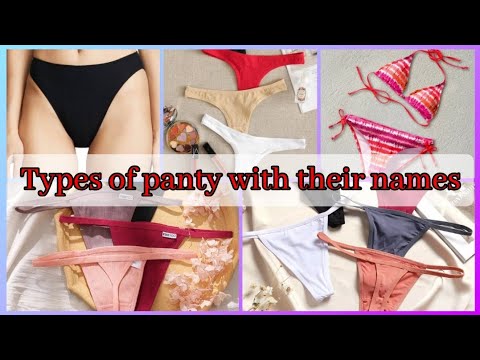 Different types of panty🩲 with their names, panty with names