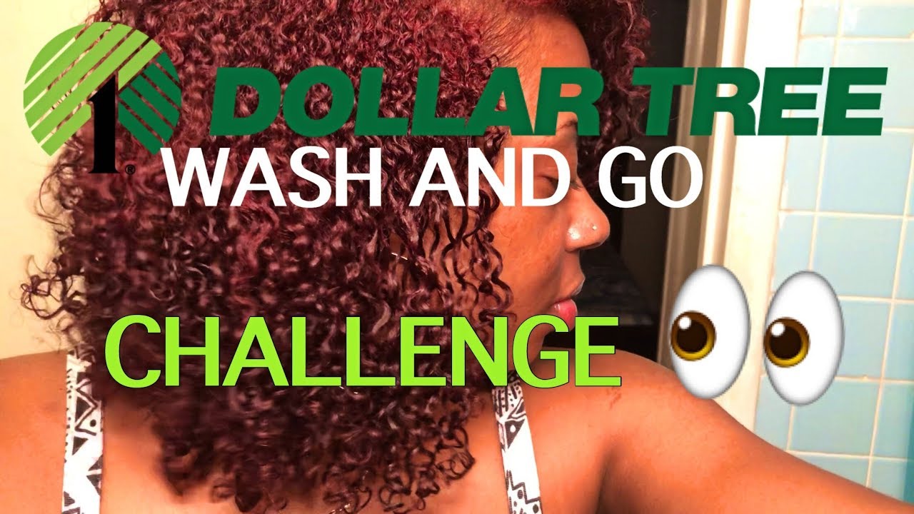 DOLLAR TREE HAIR CHALLENGE WASH AND GO (5 DOLLAR HAIR ?) YouTube