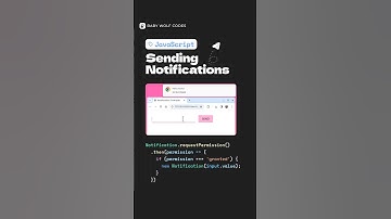 Send Notifications Using JavaScript 🤯🤯🤯 #javascript #js