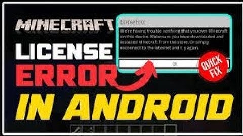 How to Fix Licence Error in Minecraft PE - MCPE Tutorial #minecraft #mcpe #licenceerror