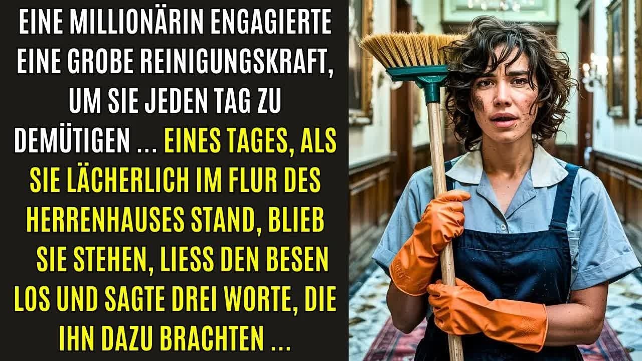 EIN MILLIONÄR HAT EINE DUMME PUTZFRAU ANGEKAUFT, UM SIE JEDEN TAG ZU DEMÜTIGEN     EINEN TAG...
