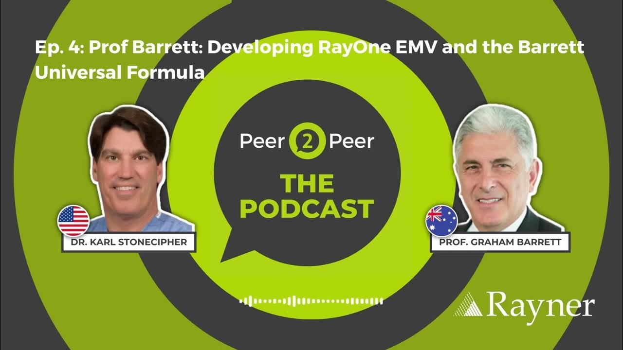 Peer2Peer The Podcast Developing RayOne EMV and the Barrett Universal Formula YouTube