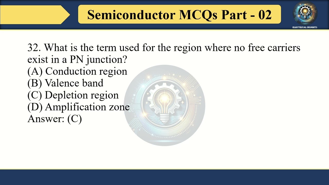 Semiconductor MCQs Part-02 | 12th Physics MCQs 