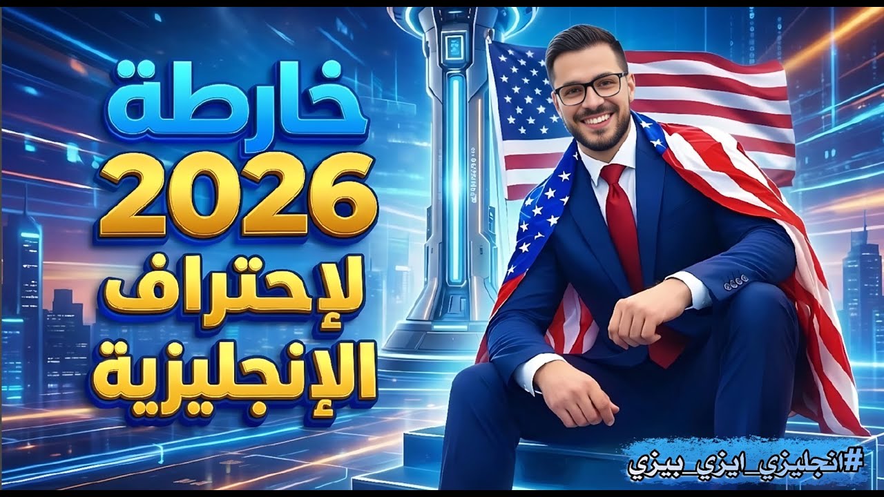 خارطة 2026 لاحتراف اللغة الإنجليزية 🔥 من الصفر إلى الطلاقة بخطة ذكية ومجربة | #انجليزي #learnenglish