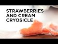 Fizzy Strawberry Cryosicle Made With Liquid Nitrogen