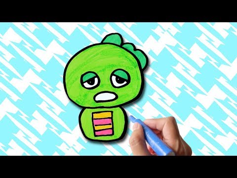 ガチャピン簡単なイラスト How To Draw Gachapin Youtube