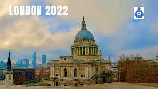 CITY OF LONDON walking tour | St  Paul's Cathedral to the Roman London Wall | (Jan. 2022) [4K]