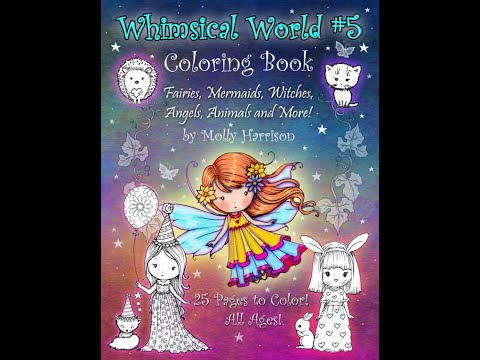 Flip: Whimsical World #5 by Molly Harrison (Adult Coloring)