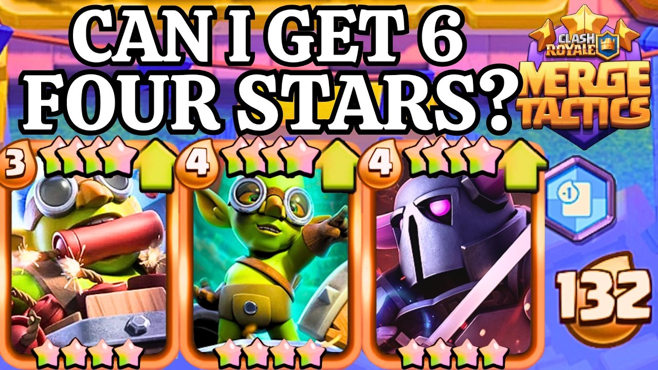 Can I Get A Full Team of 4 STARS In One Game?! - Merge Tactics