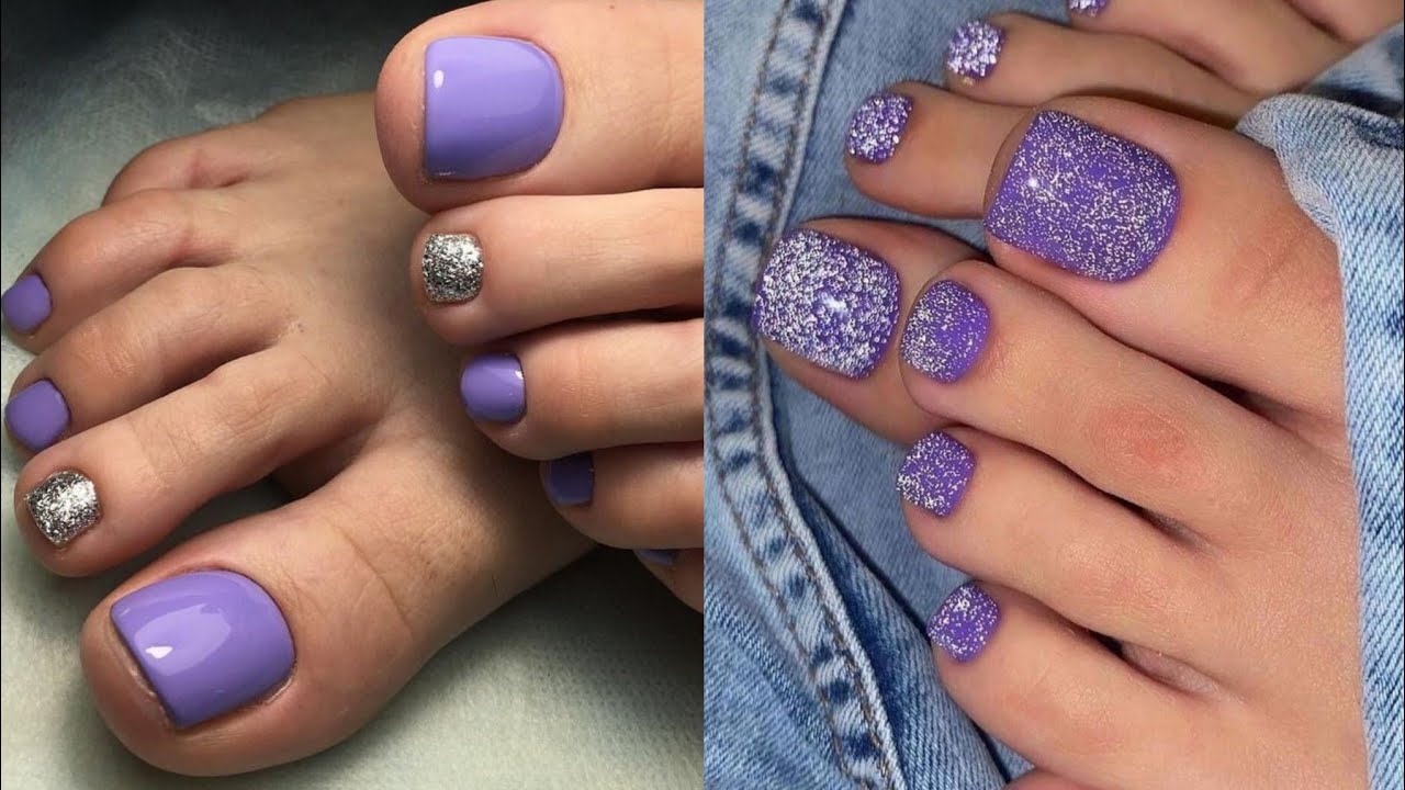 Aesthetic latest girlish toe nails pedicure designs//New top notch nail