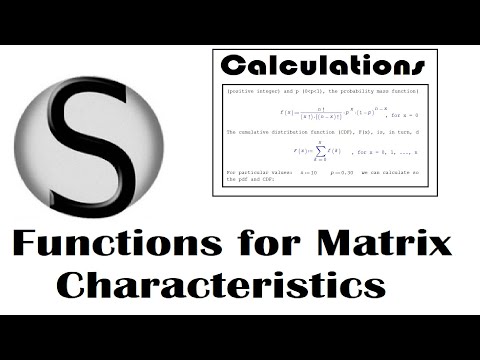4.17 SMath Studio: Functions for Matrix Characteristics (Matrices 3)