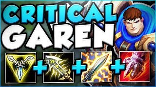 NO ONE EXPECTS THIS KIND OF BURST FROM A GAREN! CRITICAL GAREN TOP GAMEPLAY! - League of Legends