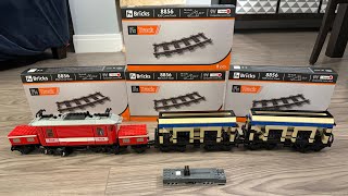 LEGO Trains - 9V Crocodile With R56 Curves Test Run Gone Wrong
