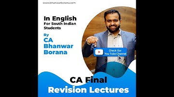 English Revision Lectures Announcement for CA FINAL JULY/NOV-20