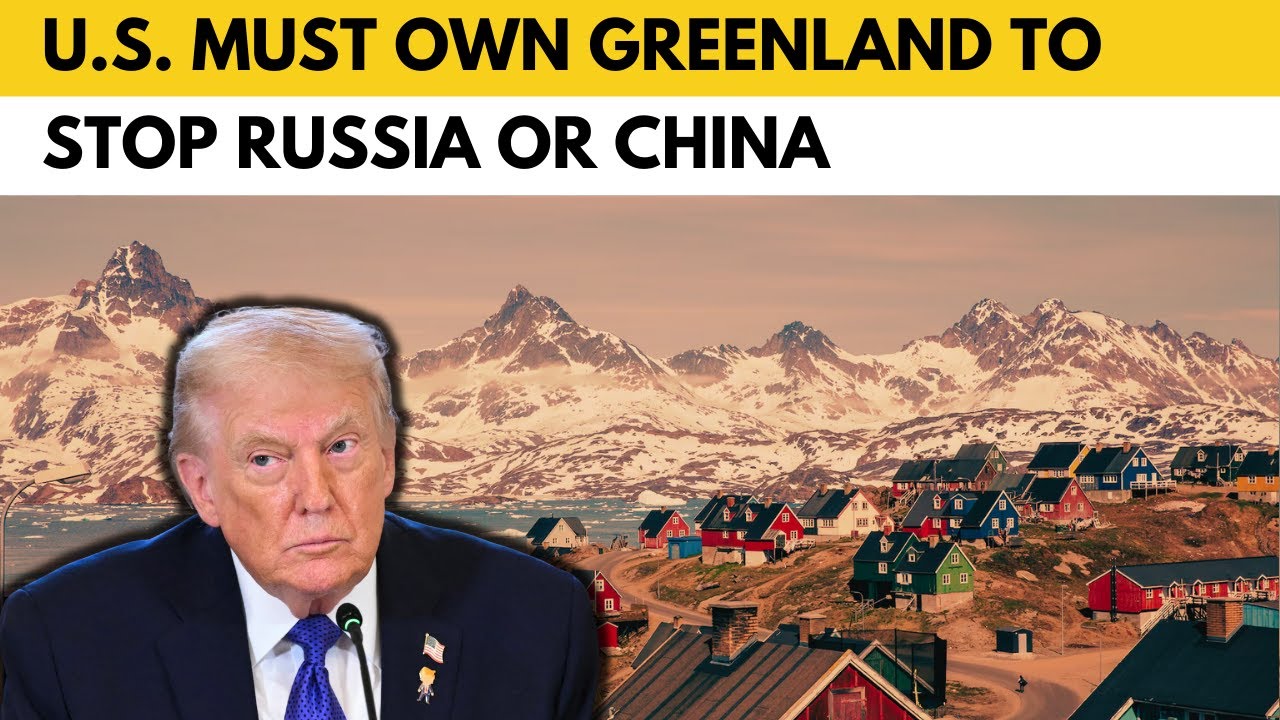 Trump says U.S. must own Greenland to stop Russia or China - YouTube
