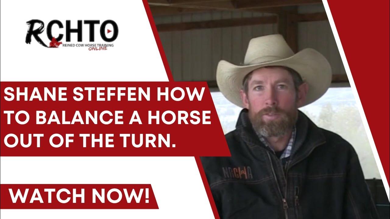 Shane Steffen How To Balance A Horse Out Of The Turn. - YouTube