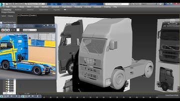 3dsmax Tutorials, Tutorial on Modeling a 3D Volvo Fh12 Truck in 3dsmax