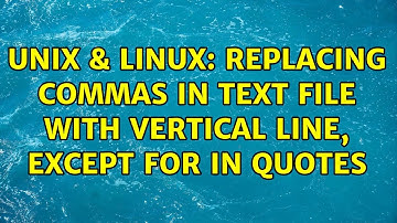 Unix & Linux: Replacing commas in text file with vertical line, except for in quotes