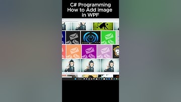 C# Programming how to add a image in WPF #shorts #coding #csharp #programming #wpf