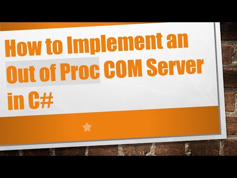 How to Implement an Out of Proc COM Server in C#