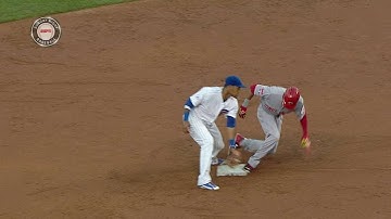 CIN@CHC: Hamilton steals second base in the 3rd