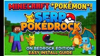 How to Install *POKEMON* Mod on MINECRAFT Bedrock Edition | Intro to SERP POKEDROCK Add on ENGLISH screenshot 2