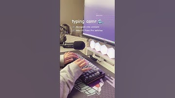 typing asmr with my new keyboard from akko 🖤 #shortvideo #keyboardasmr #typingasmr #monsgeek