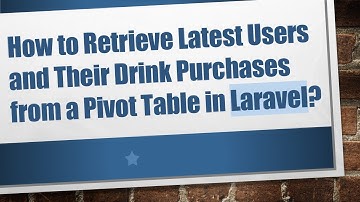 How to Retrieve Latest Users and Their Drink Purchases from a Pivot Table in Laravel?