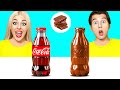 チョコレートの食べ物 vs 本物の食べ物のチャレンジ | フードバトル Choco DO