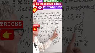 SHORT & TRICKS ON PROBABILITY FOR COMPETITIVE EXAMS #MATHS #jeemain #banking #railwaysexams #short