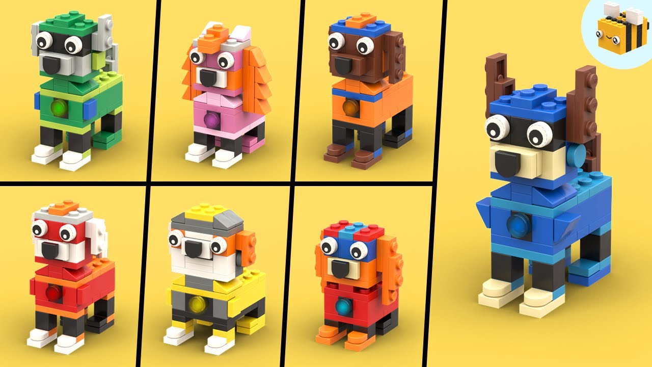 How to build LEGO PAW Patrol: The Mighty Movie characters 
